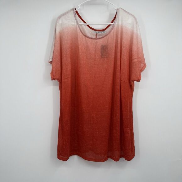 NWT Avenue 22/24 Semi Sheer Ambre Blouse Fairy Boho Festival Hippie Vacation - Picture 1 of 10